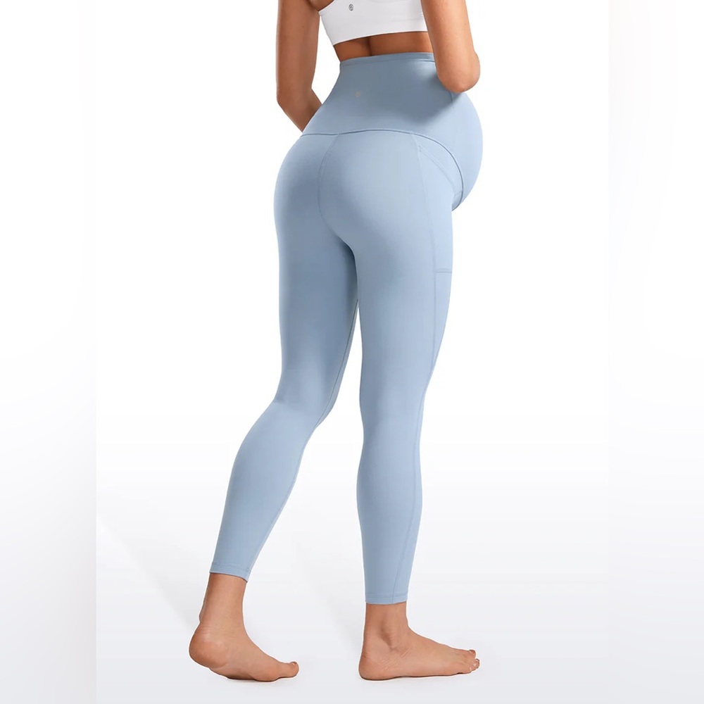 Butterluxe Maternity Leggings with Pockets 25" - Picture 2 of 5